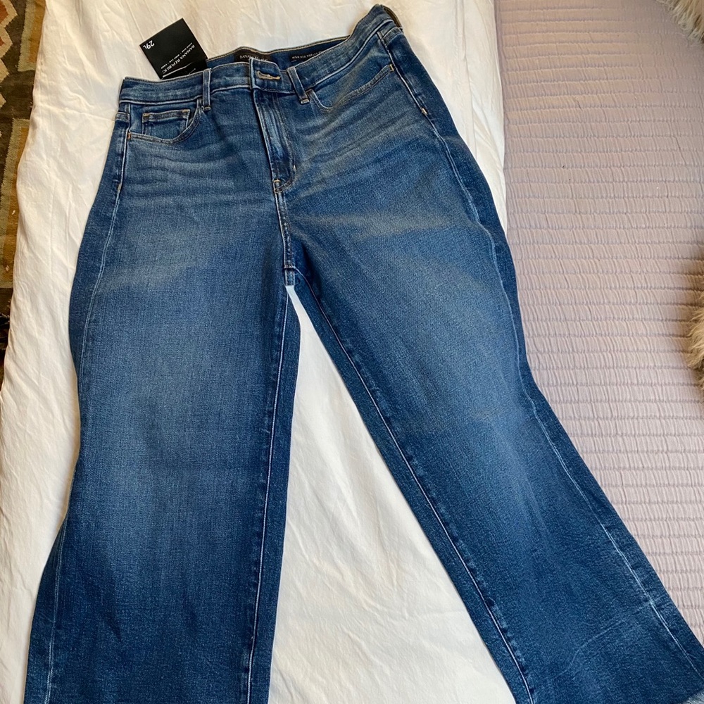 Banana Republic high rise wide leg crop TALL/LONG